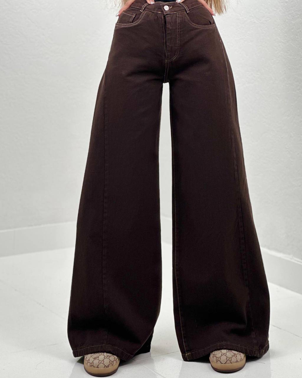 شلوار جین شافل‌ موکا  کد:۲۶۶۰۰۷